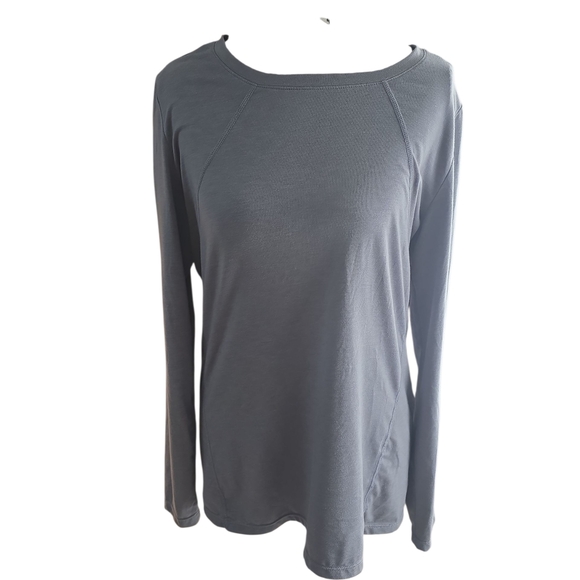 GAP Women's Charcoal Long Sleeve Tee - Picture 1 of 6